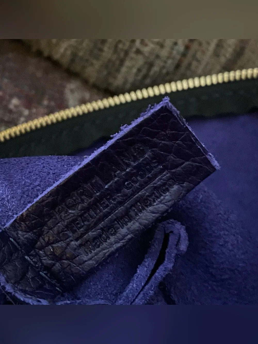 Portland Leather Goods Almost Perfect Total Eclipse Makeup Bag.